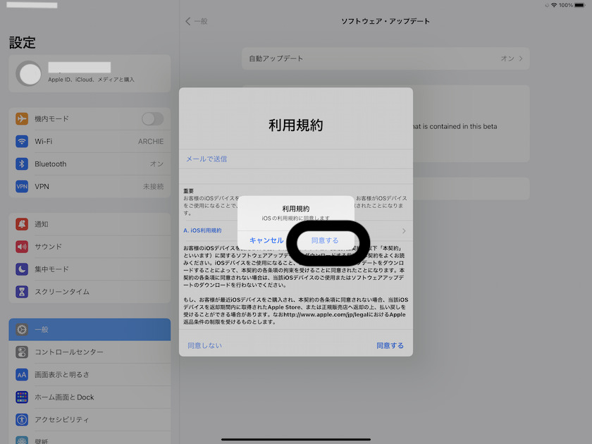 iOS 16 iPadOS ベータ版 インストール方法